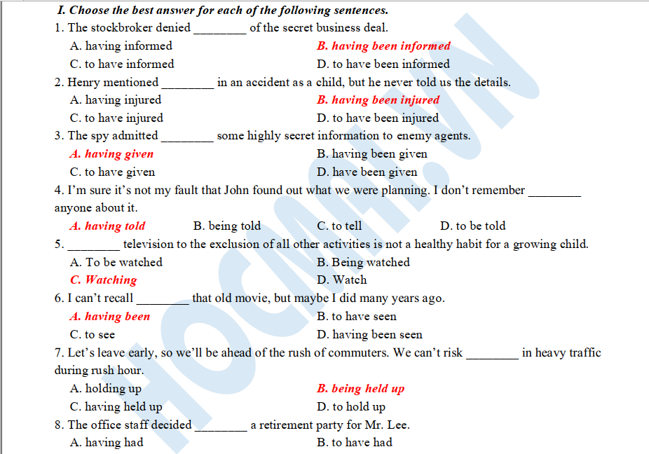 U4 Writing Đáp án BT tiếng Anh 11